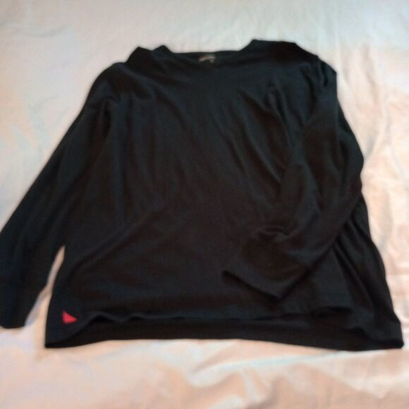 Untuckit XXL L/S Black Henley T-shirt 50/50 Cotton Poly Blend. Comfy Stylish - Picture 1 of 6